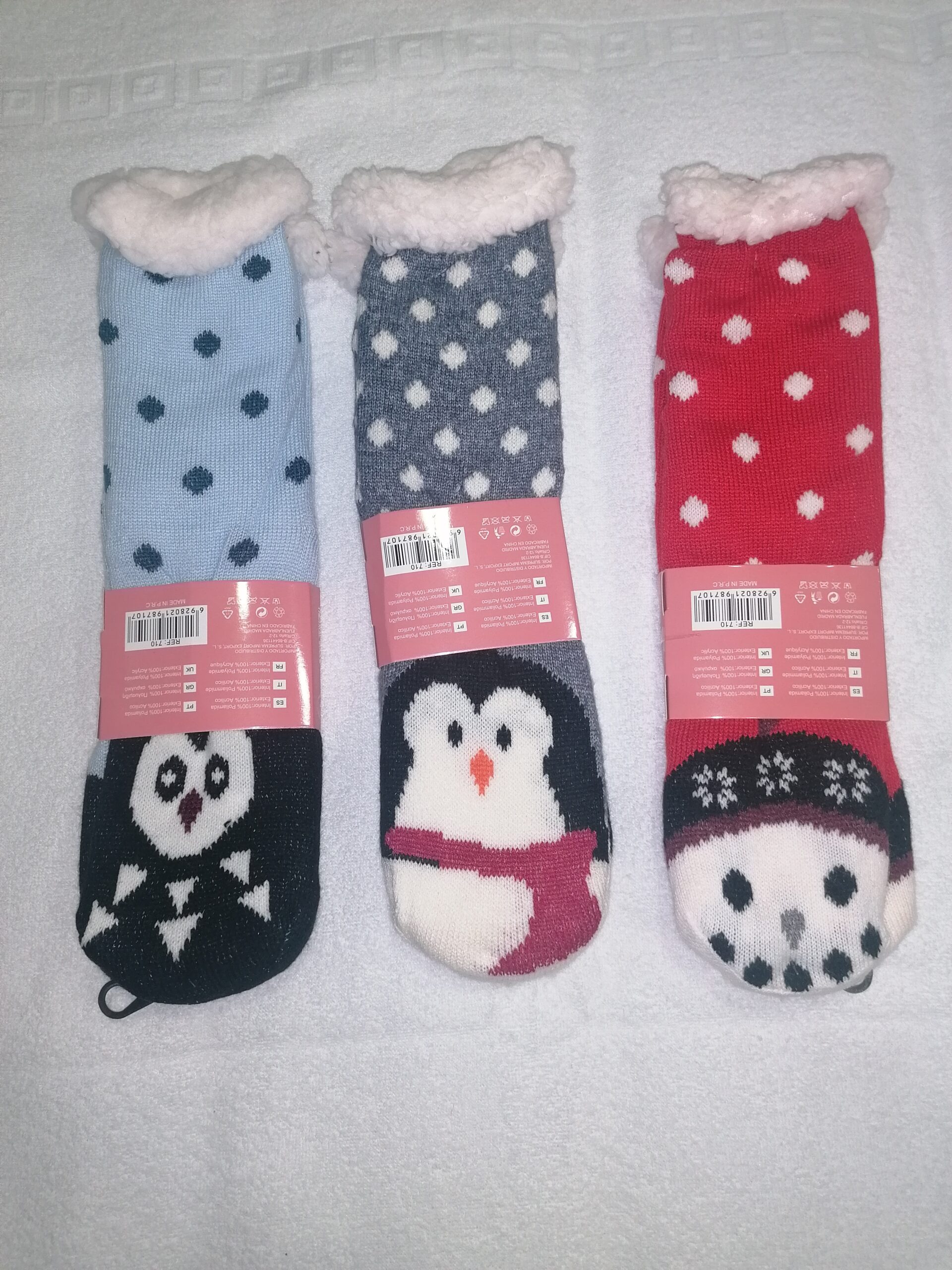 Meia de Aquecimento Antiderrapante Senhora Tamanho 36/41 - Sortidas