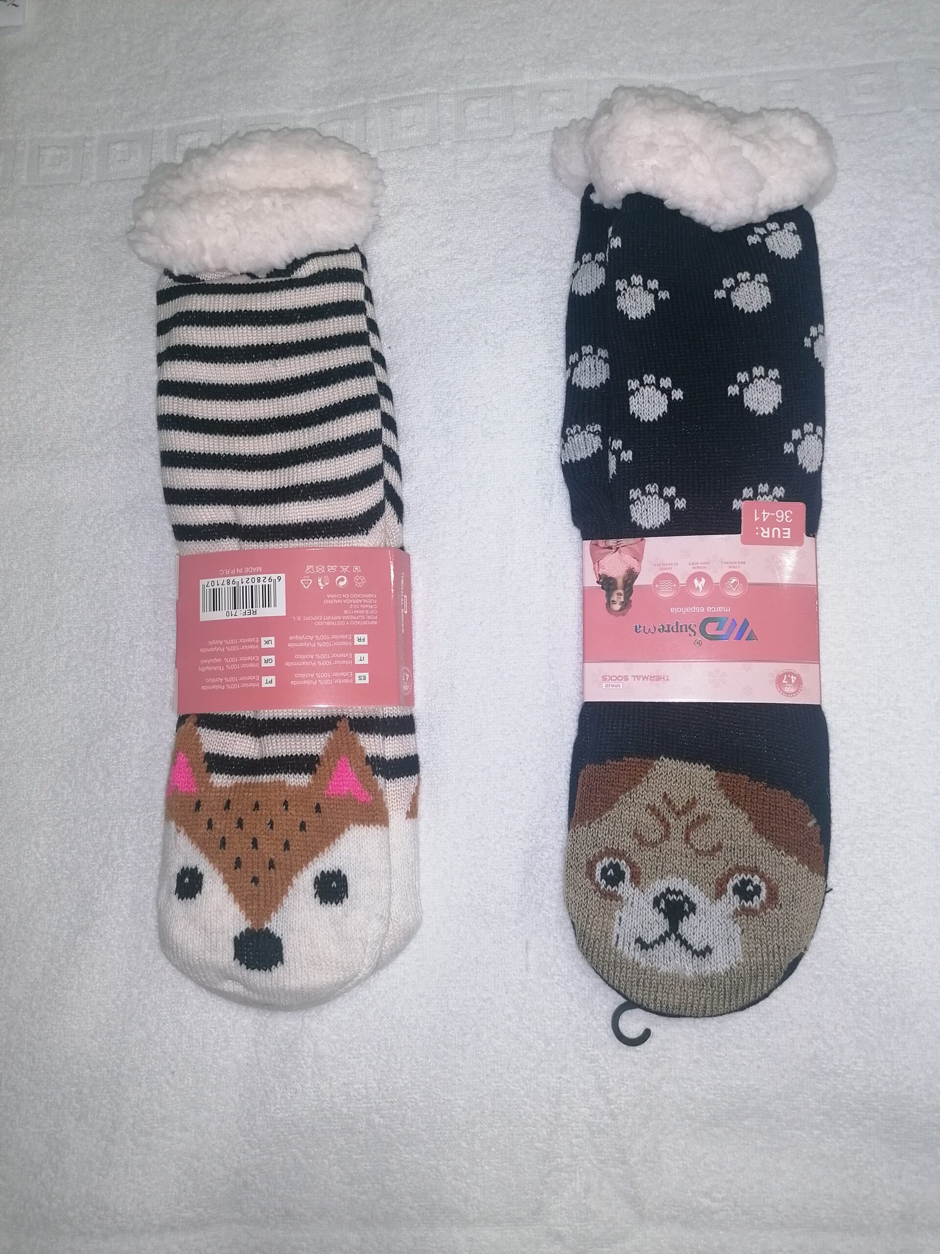 Meia de Aquecimento Antiderrapante Senhora Tamanho 36/41 - Sortidas - Image 2