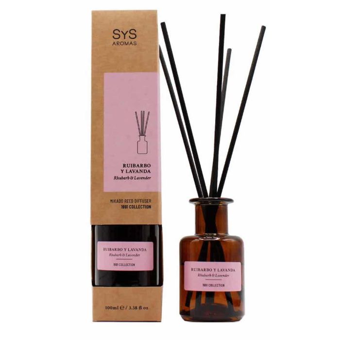sys ambientador mikado 1991 collection de ruibarbo y lavanda 100ml