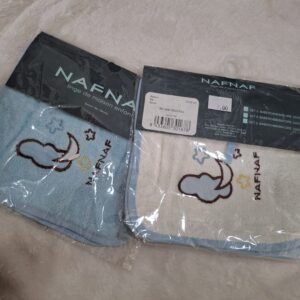 babete set 2 azul e branco