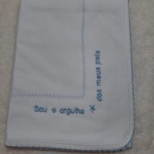 fralda 100% algodão com frases – escolha sua cor