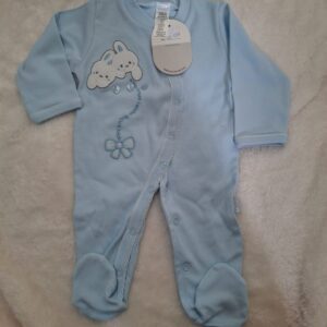 babygro em azul 100% algodão