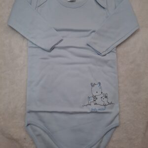 body 3 mês azul 100% algodão