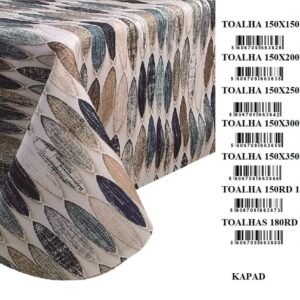 toalha de mesa anti nódoa ref.kapad escolha seu tamanho