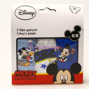 conjunto de 3 cuecas menino mickey sortidas escolha seu tamanho