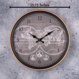 relógio de parede decorativo antigo marítimo mundial