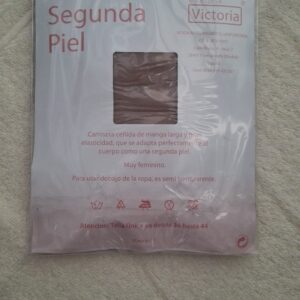 camisola de interior segunda pele 30den bege tamanho Único