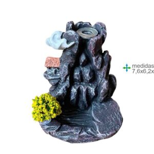 fonte de fumo em cascata resina