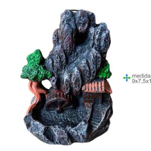 fonte de fumo em cascata resina