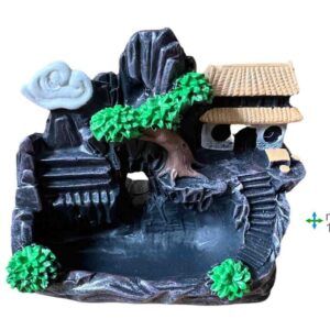 fonte de fumo em cascata resina