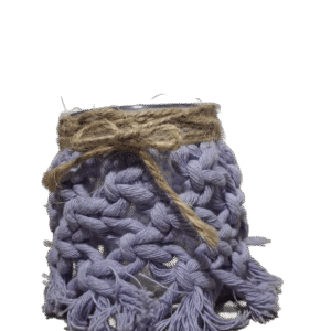 queimador velas vidro e macramê escolha o seu