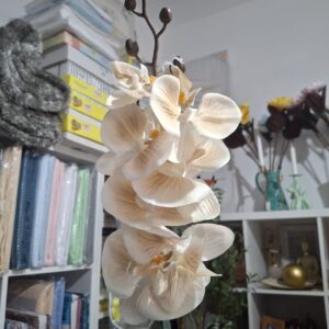 flor artificial orquídea ref 30402 escolha a sua branco